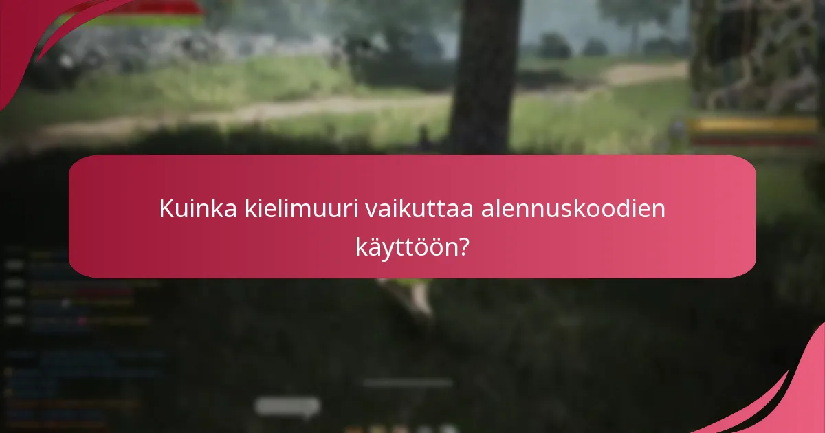 Kuinka kielimuuri vaikuttaa alennuskoodien käyttöön?