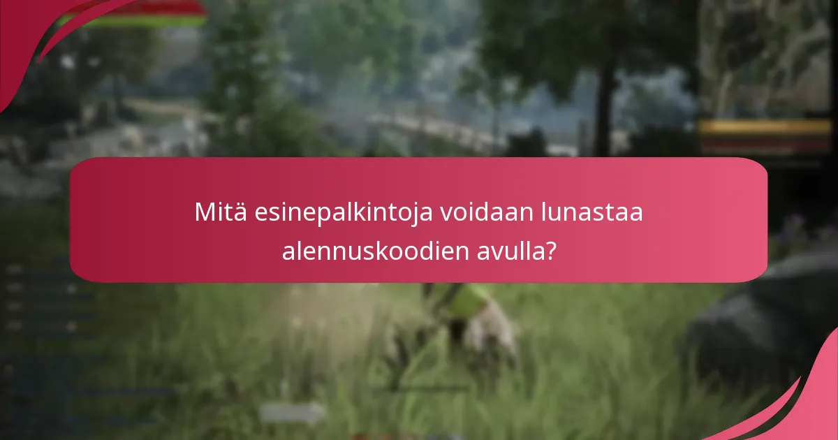 Mitä pelin sisäistä valuuttaa voidaan saada alennuskoodien avulla?