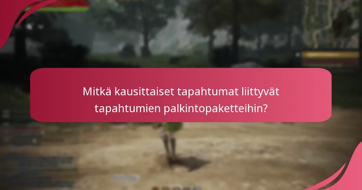 Mitkä ovat rajoitetut tarjoukset tapahtumien palkintopaketeille?
